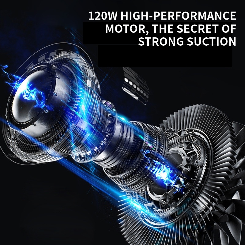 Dry And Wet Dual-use Car Handheld Vacuum