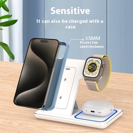 15W 3 In 1 LED Foldable Charging Station